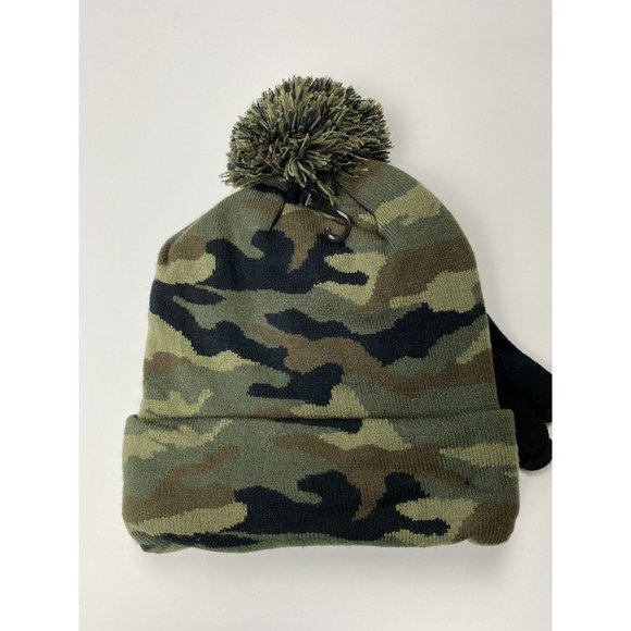 New NFL KC Kansas City Chiefs Beanie Hat and Gloves Set Salute to Service - Picture 2 of 5